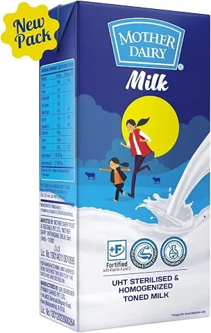 Mother Dairy UHT Milk Carton