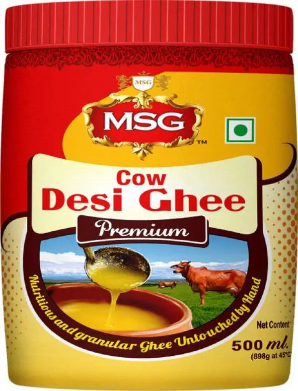 MSG Premium Cow Desi Ghee Plastic Bottle