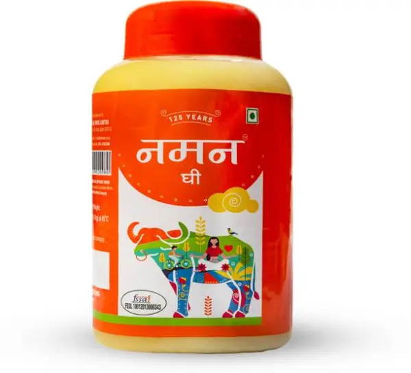 NAMAN Desi Ghee made from pure Buffalo Milk 1Ltr Jar (P...