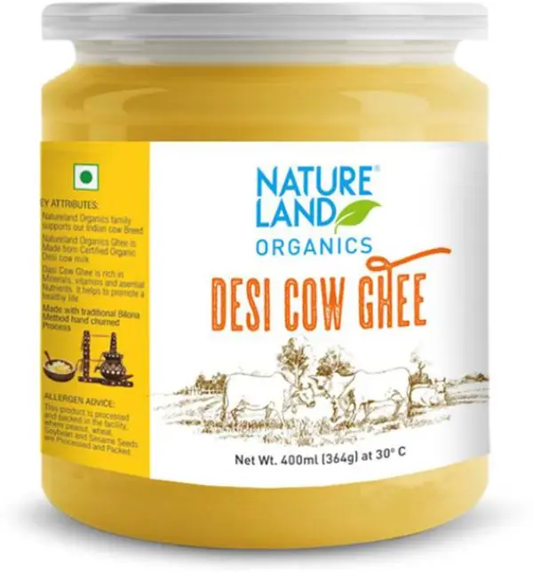 Natureland Organics Premium Cow Ghee Plastic Bottle