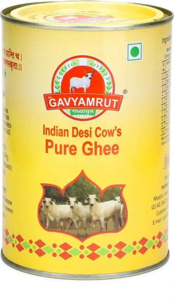 NAV. GAVYAMRUT Pure A2 Organic Ghee 1 Ltr Desi Cow Ghee...