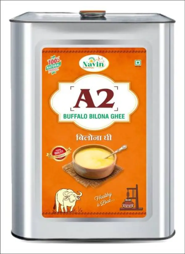 Navin Organic A2 Desi Buffalo Ghee | Bilona Method Ghee...