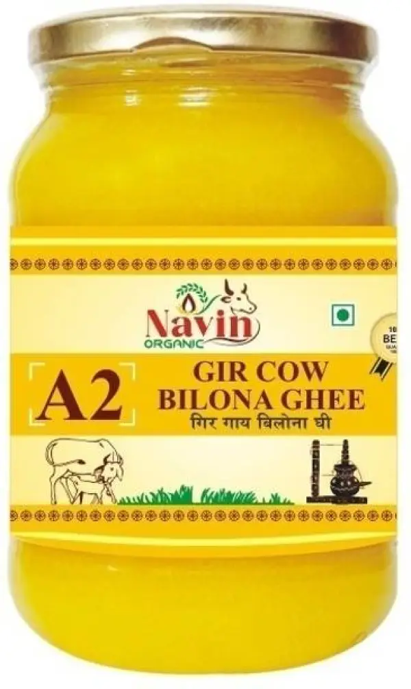 Navin Organic A2 Gir Cow Bilona Ghee, Made from Gir Cow...