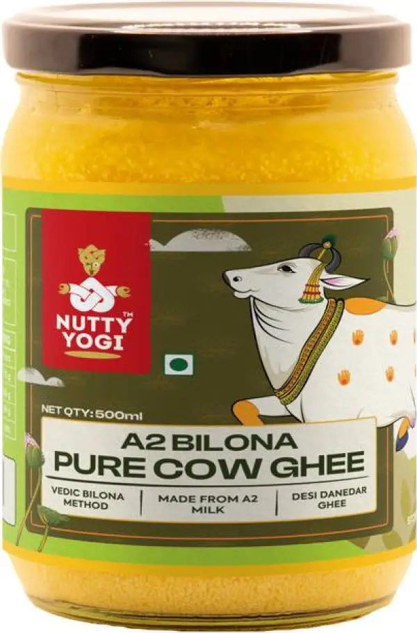 Nutty Yogi Pure Bilona - A2 Ghee Glass Bottle