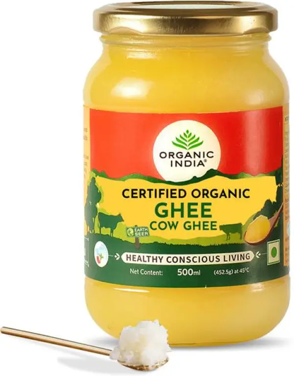 ORGANIC INDIA Certified Organic Cow Ghee for Healthy & ...