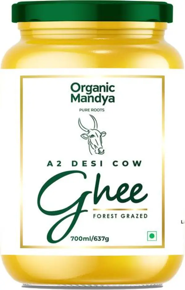 Organic Mandya Desi Cow A2 Ghee 700 ml | Pure | Natural...