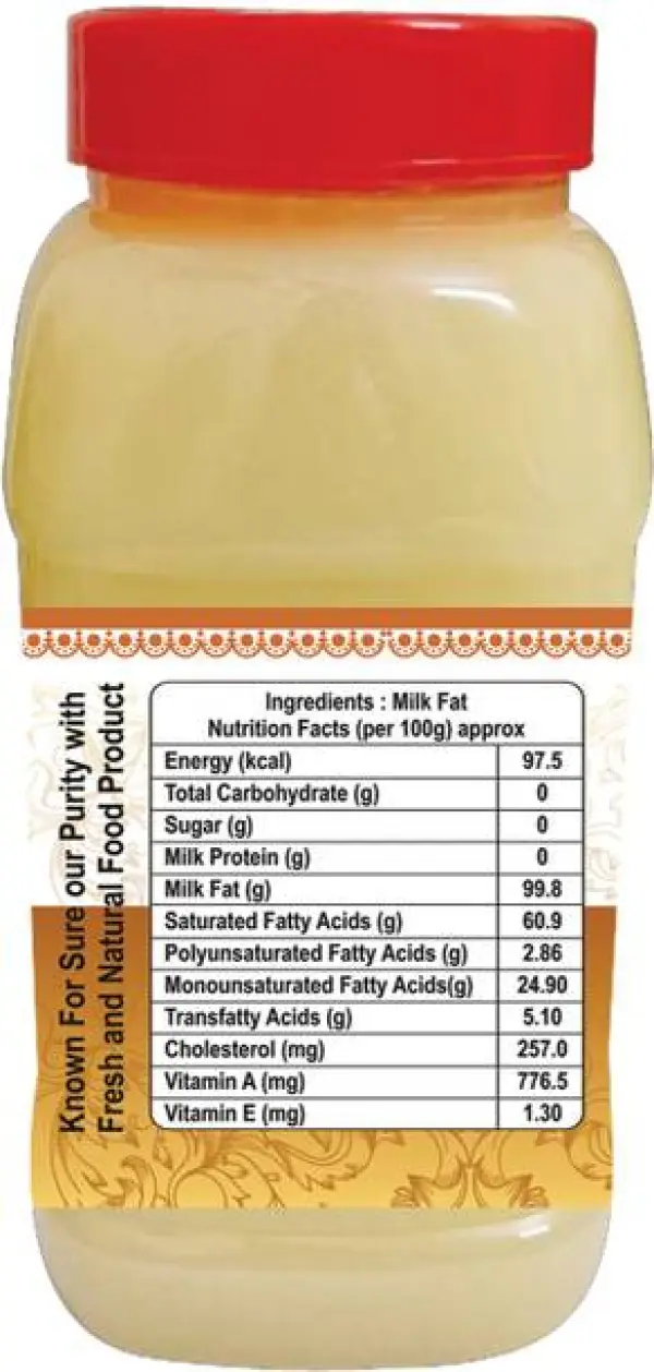 POTHIGAI NATURAL 100% PURE BUFFALO GHEE 500ML Ghee Plas...