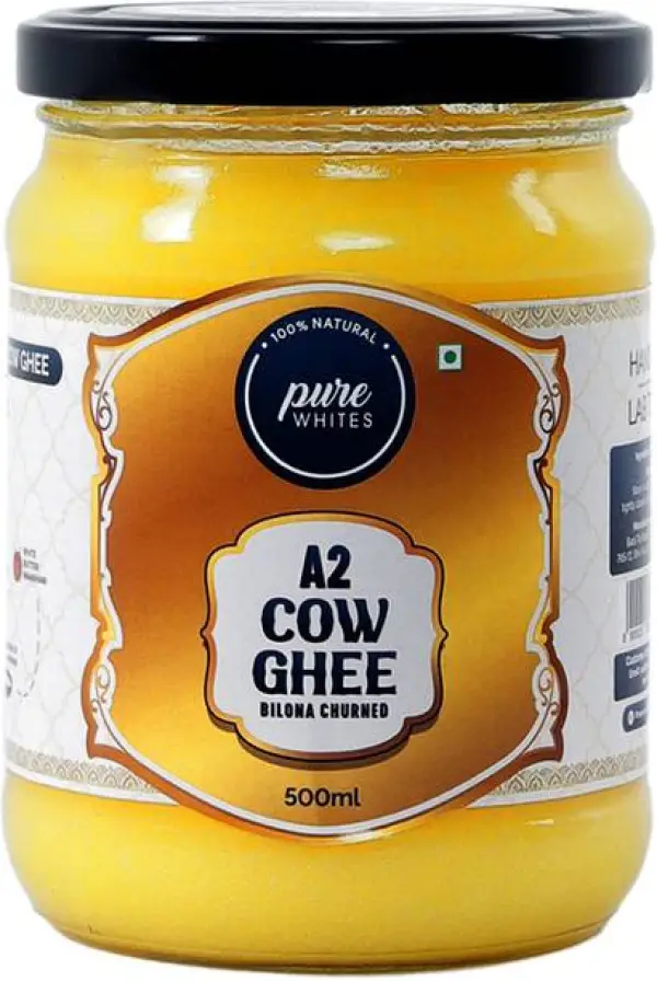 Pure Whites A2 Desi Cow Bilona Ghee | Hand Made from Cu...