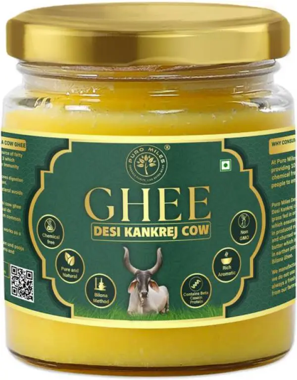 Puro Miles A2 Bilona Ghee |Curd Churned |Pure Organic G...