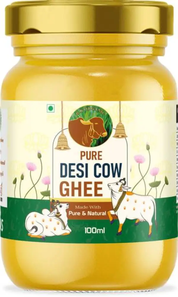 R K ORGANIC Desi Cow Ghee Hand Churned With Healthy Fat...