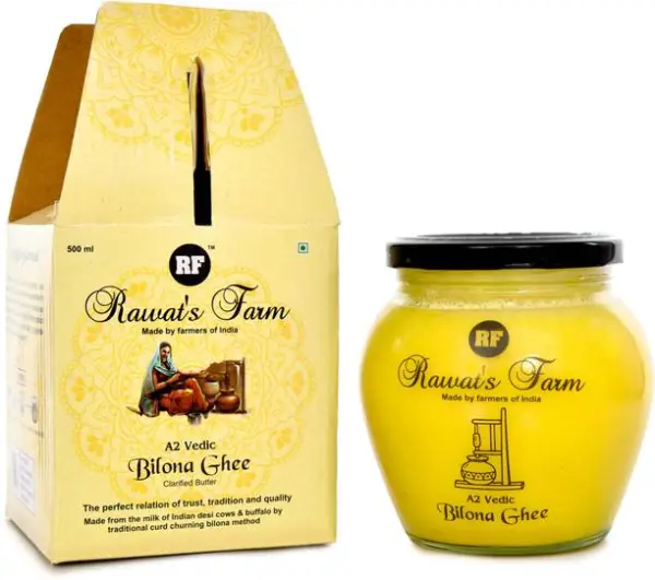 Rawat's Farm Cow Ghee Made by Curd Churning Method Ghee...