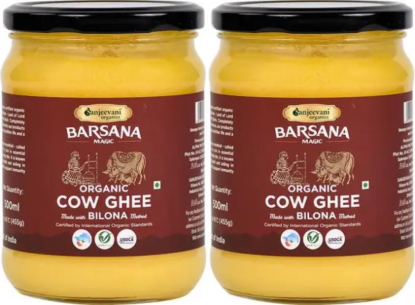 Sanjeevani organics Bilona Cow Ghee | Pure Grass-Fed | ...