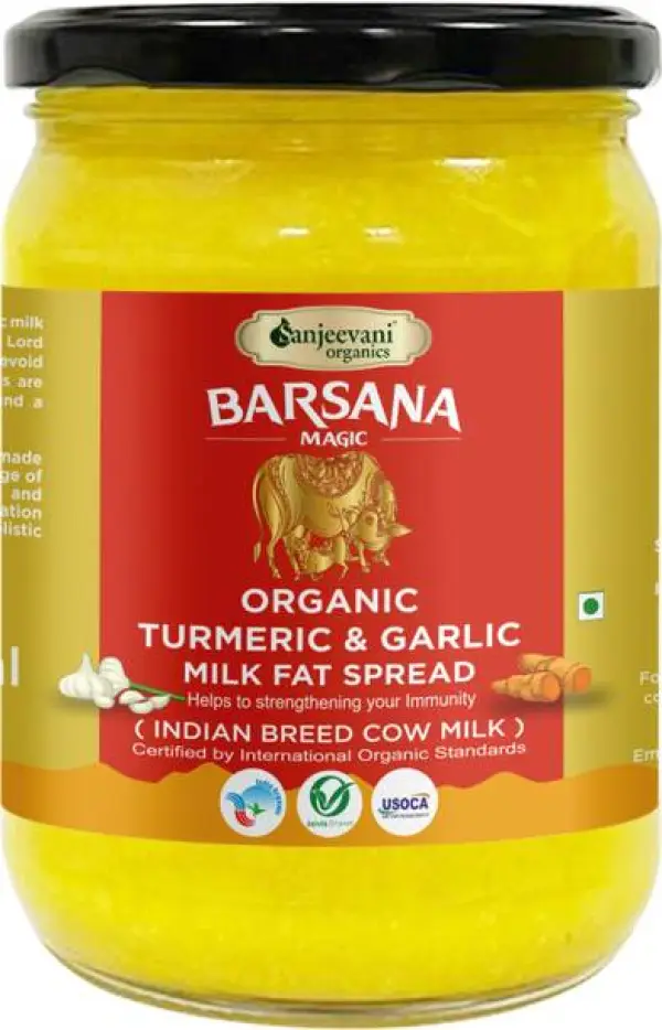 Sanjeevani organics Organic Turmeric & Garlic Milk Fat ...