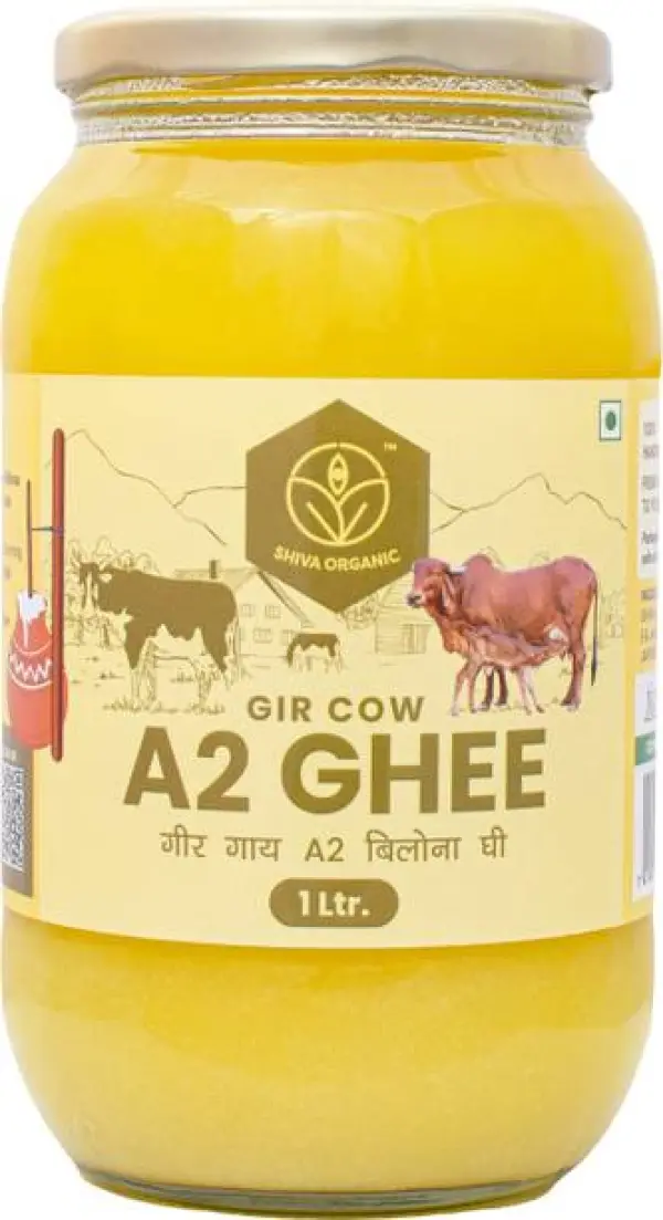 Shiva Organic A2 Ghee | Bilona Method | Organic Grass F...