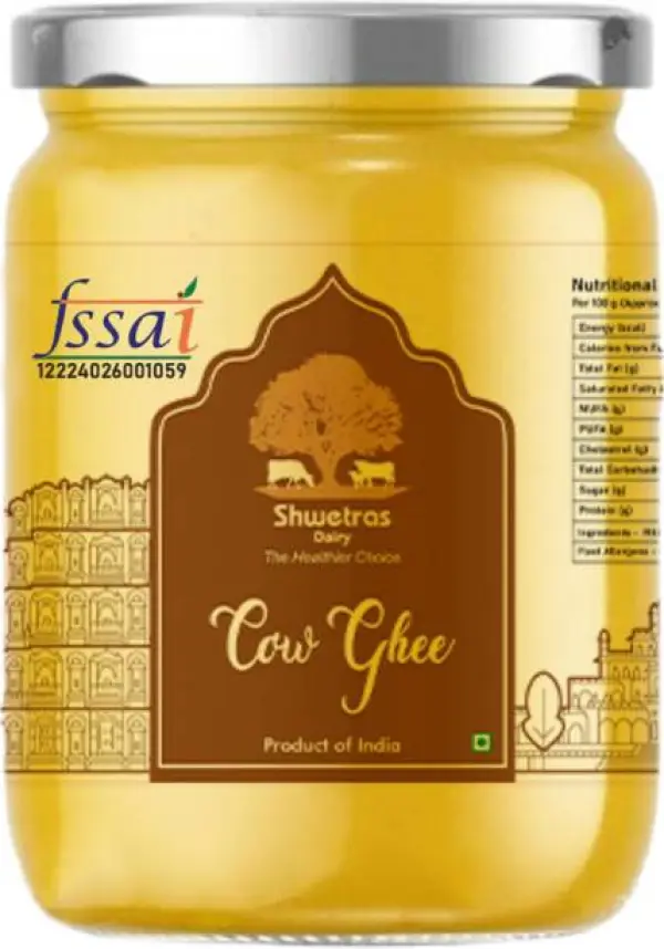 shwetras dairy Pure Desi Indian Cow Ghee Plastic Bottle