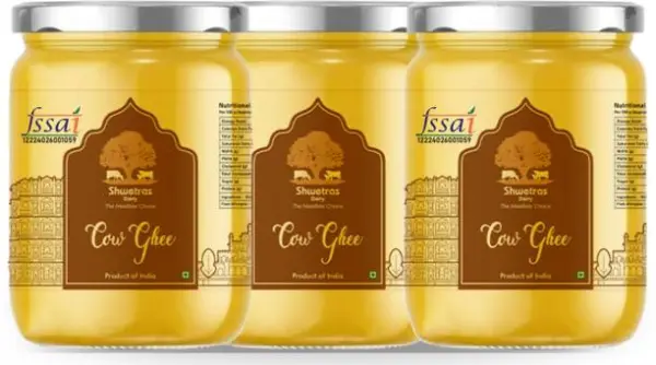 shwetras dairy Pure Hand Churned Cow Desi Ghee Plastic ...