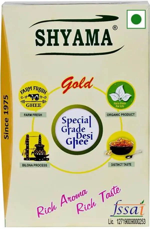 Shyama Ghee Indian Desi Buffalo Ghee 500 ML | 100% Pure...