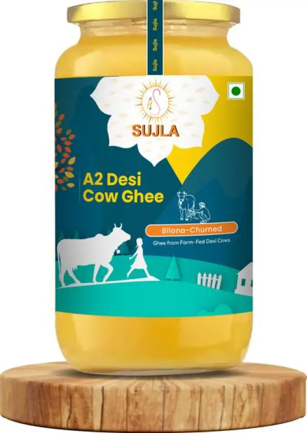 Sujla A2 Pure Desi Rich Handmade Cow Ghee Glass Bottle