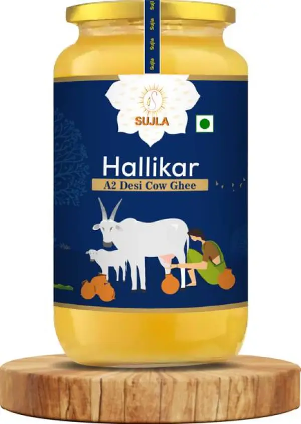 Sujla Hallikar Cow Ghee | Rich in Omega-3 | Supports He...