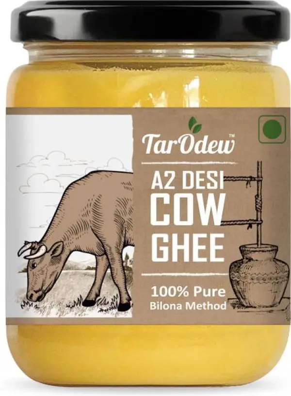 Tarodew A2 Desi Cow Ghee Glass Bottle