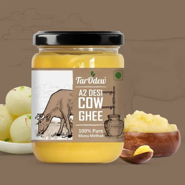 Tarodew Pure A2 Desi cow ghee Ghee Glass Bottle