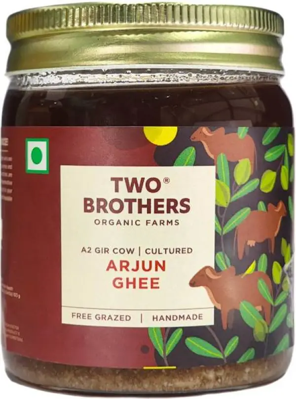 Two Brothers Organic Farms Arjun Ghee Glass Bottle