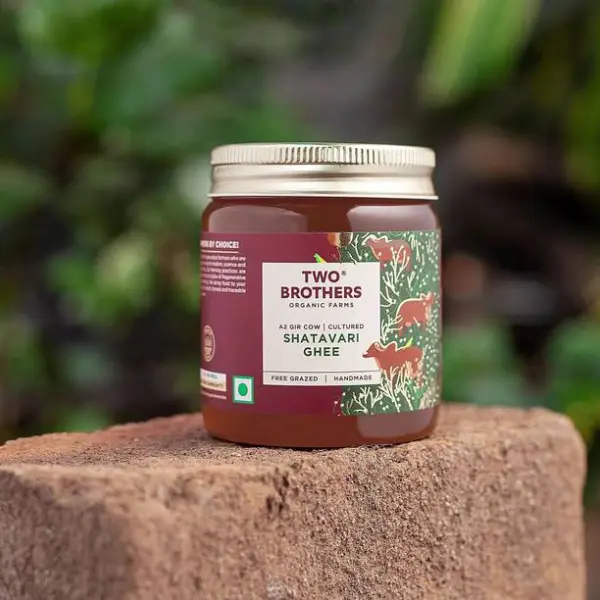 Two Brothers Organic Farms Natural A2 Cultured Shatavar...