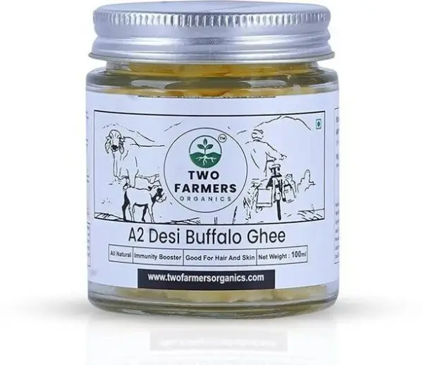 TWO FARMERS ORGANICS A2 Buffalo Ghee Natural and Health...