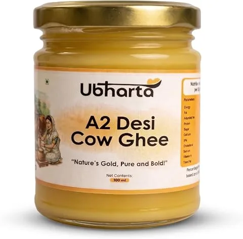 Ubharta A2 Desi Cow Ghee Bilona Hand-Churned