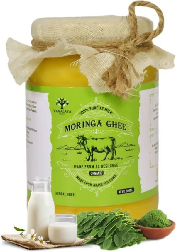 Vanalaya Moringa infused Desi Cow Ghee for energy and i...