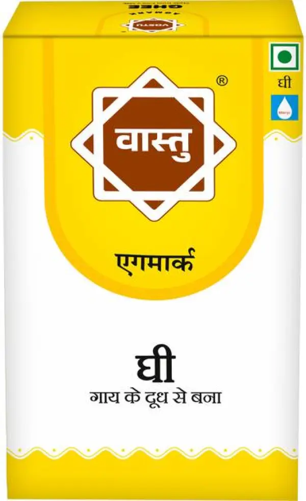 vastu Cow Ghee Organic Pure Ghee 500ML Tetra pack Ghee ...