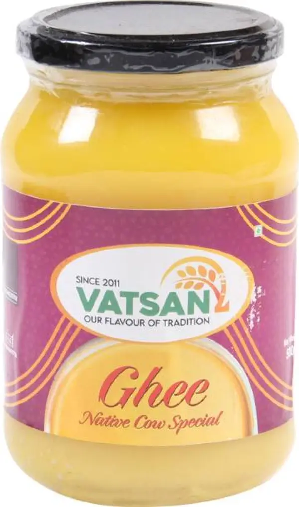 VATSAN Pure Ghee Glass Bottle