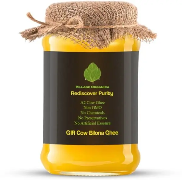 Village Organica Gir Cow Ghee | A2 Ghee| Bilona Ghee| O...