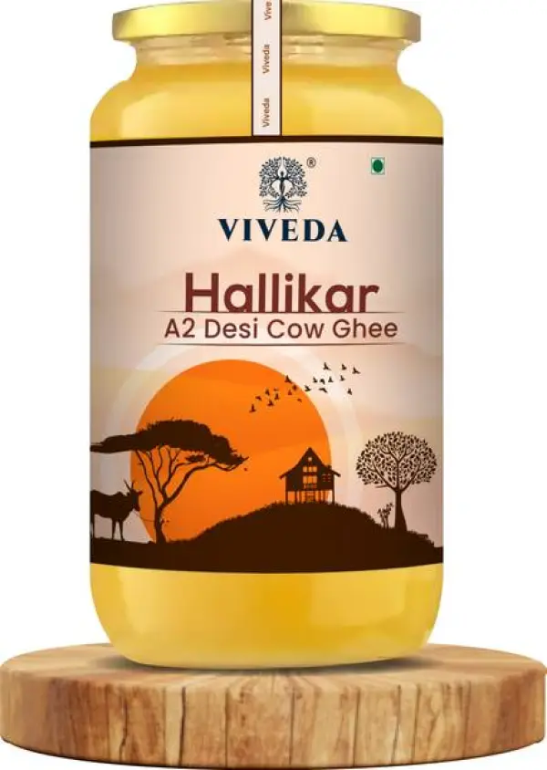 viveda Pure A2 Desi Haliker Cow Ghee Boosts Immunity & ...