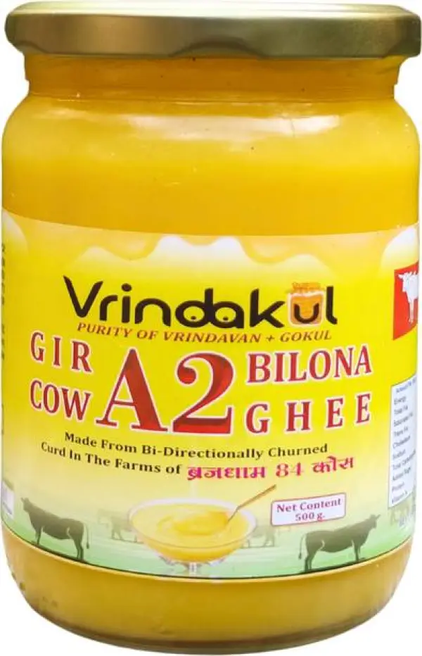 VRINDAKUL Brijdham Gir Cow A2 Ghee | Purity of Vrindava...