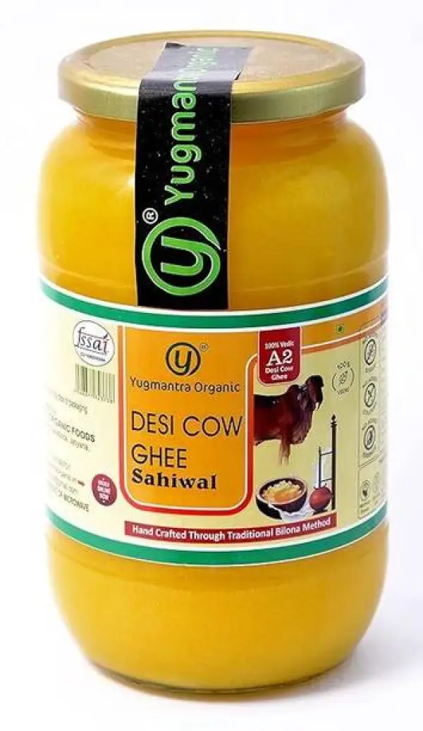 YUGMANTRA ORGANIC 100% Pure Desi Cow Ghee Prepared from...