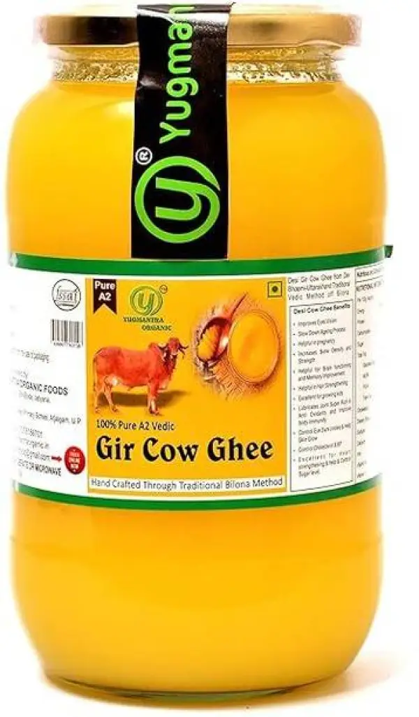 YUGMANTRA ORGANIC Pure Desi A2 Gir Cow Ghee ( 1000 ml )...