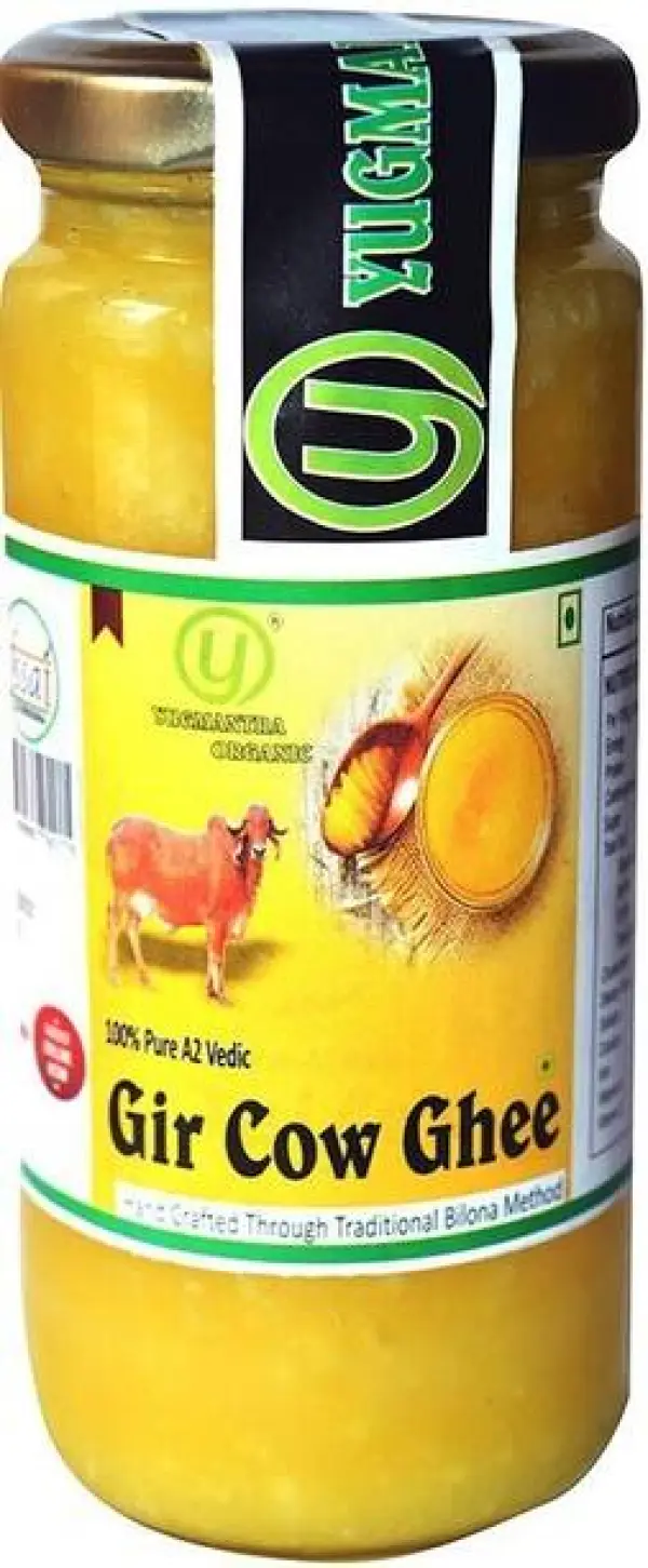 YUGMANTRA ORGANIC Pure Desi A2 Gir Cow Ghee ( 200 ml ) ...