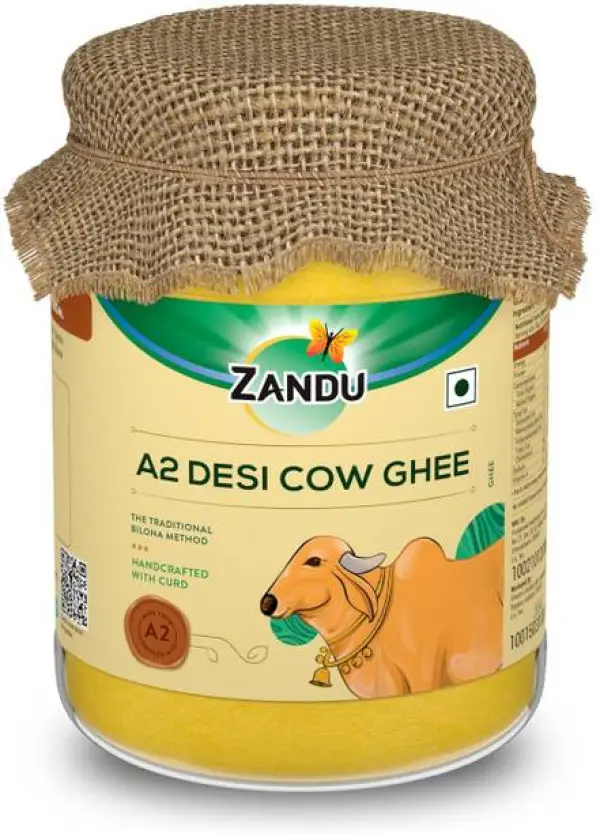 ZANDU A2 Desi Cow Ghee Ghee Glass Bottle