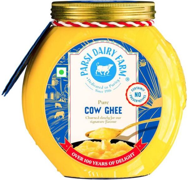 Parsi Dairy Farm 100% Cow Ghee: Pure and Traditional De... - 500 ml