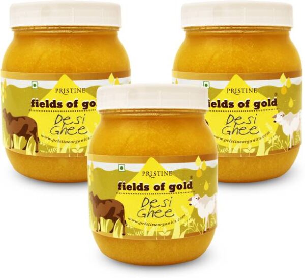 PRISTINE Hygienic environments Pure Desi Ghee (3 Packs ... - 1.5 L, Pack of 3