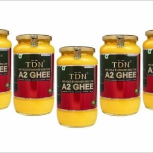TDN A2 cow ghee bilona|Cow ghee 1 kg|Pure cow ghee 1 li... - 1 L, Pack of 5