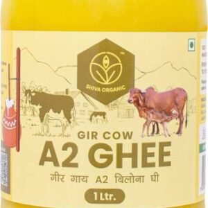 Shiva Organic A2 Ghee | Bilona Method | Organic Grass F... - 1 L