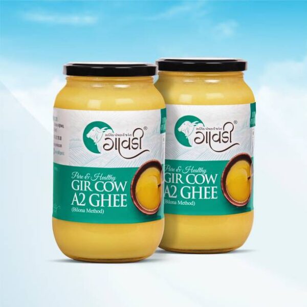 GAWDEE Gir Cow Premium A2 |Made in Small Batches|Desi G... - 1 L, Pack of 2
