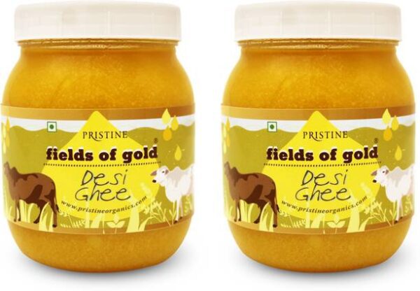 PRISTINE Hygienic environments Pure Desi Ghee (2 Packs ... - 1 L, Pack of 2