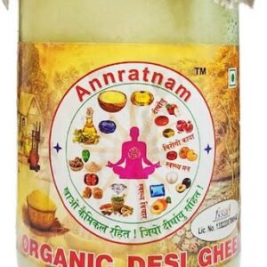Annratnam ORGANIC DESI GHEE Vanaspati Glass Bottle - 1 kg