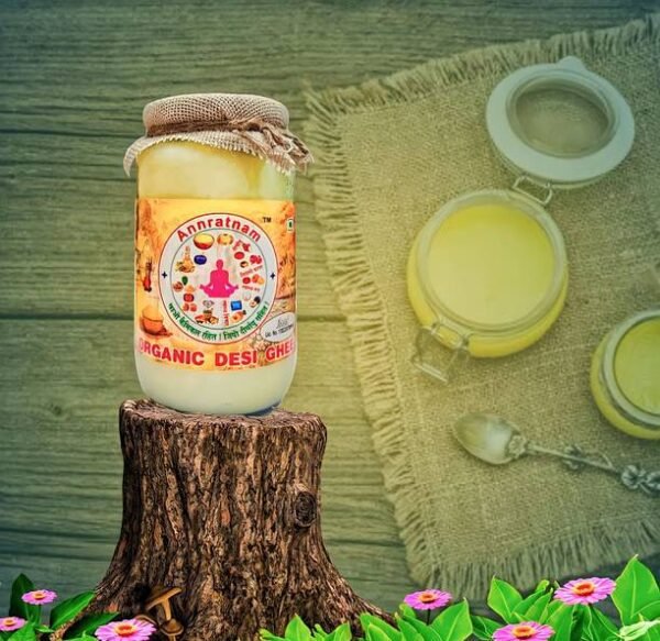 Annratnam 100% PURE ORGANIC SUDH DESI GHEE Box - 1 L