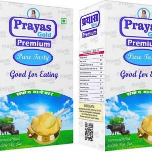 Anand Hi Anand PRAYAS GOLD PREMIUM Cow Ghee, High-quali... - 1 L, Pack of 2