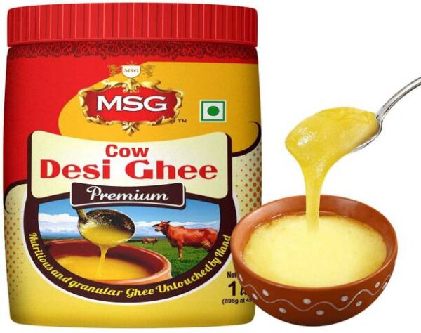 MSG Premium Cow Desi Ghee Plastic Bottle - 1 L
