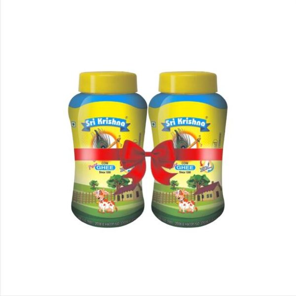 Sri Krishna SRIKRISHNA GHEE Plastic Bottle - 500 ml, Pack of 2